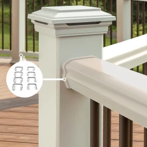 Trex 6-in x 11.25-in Transcend Classic White Composite Line Connector (2-Pack)