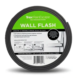 Trex Black Under Deck Ceiling Wall Flashing