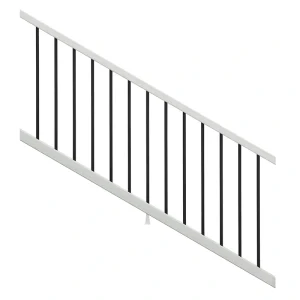 Trex Enhance 6-ft x 36-in Classic White Composite Deck Stair Rail Kit