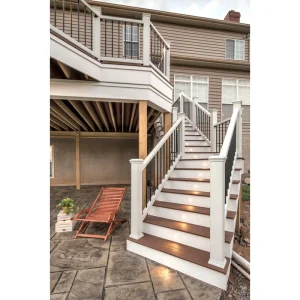Trex Enhance 6-ft x 42-in Classic White Composite Deck Stair Rail Kit