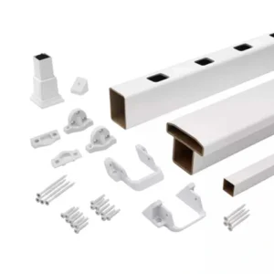 Trex Select 8-ft x 42-in Classic White Composite Deck Stair Rail Kit T726915104