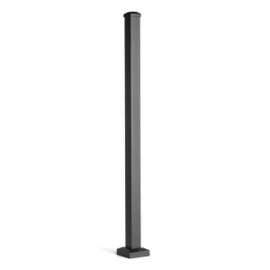 Trex Signature Railing 2.5-in x 2.5-in x 3-1/4-ft Charcoal Black Aluminum Deck Post T726915083