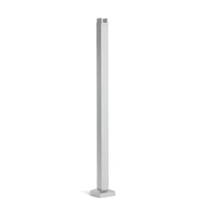 Trex Signature Railing 2.5-in x 2.5-in x 3-1/4-ft Classic White Aluminum Deck Post 2-Pack
