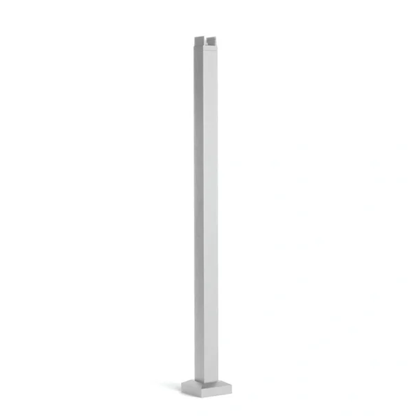 Trex Signature Railing 2.5-in x 2.5-in x 3-1/4-ft Classic White Aluminum Deck Post 2-Pack