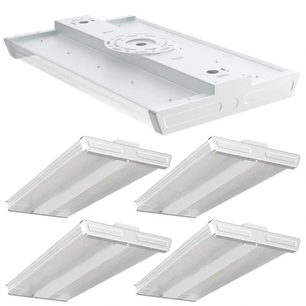 Unbranded Diamond 2 ft. LED High Bay Shop Light – 200-Watt Equiv. 800-Watt, 5000K Linear Hanging Light for Warehouse, (4-Pack)