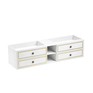 Vacolite 28-in x 30-in x 89-in White Bathroom Wall Cabinet