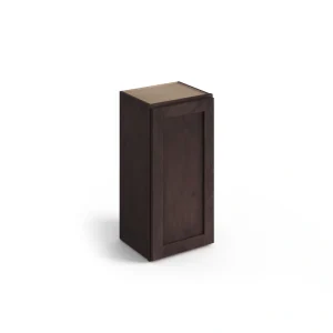 Valleywood Cabinetry 15-in W x 30-in H x 12-in D Rustic Hickory Wall Ready To Assemble Plywood Cabinet (Flat Panel Shaker Door Style)
