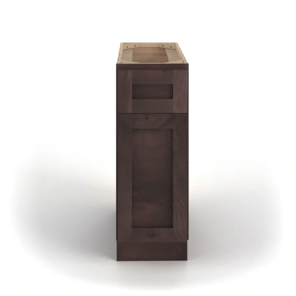 Valleywood Cabinetry 15-in W x 34.5-in H x 24-in D Rustic Hickory 1-Drawer Base Ready To Assemble Plywood Cabinet (Flat Panel Shaker Style)
