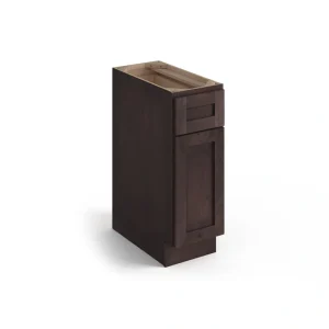Valleywood Cabinetry 18-in W x 34.5-in H x 24-in D Rustic Hickory 1-Drawer Base Ready To Assemble Plywood Cabinet (Flat Panel Shaker Style)