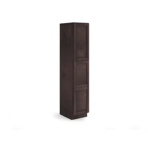 Valleywood Cabinetry 18-in W x 90-in H x 24-in D Rustic Hickory Pantry Ready To Assemble Plywood Cabinet (Flat Panel Shaker Door Style)