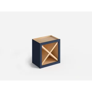 Valleywood Cabinetry 24-in W x 24-in H x 12-in D Marine Blue Birch Open Cube Organizer Wall Ready To Assemble Plywood Cabinet (Flat Panel Style)