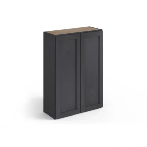 Valleywood Cabinetry 24-in W x 30-in H x 12-in D Ideal Gray Birch Wall Ready To Assemble Plywood Cabinet (Flat Panel Shaker Door Style)