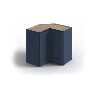 Valleywood Cabinetry 24-in W x 30-in H x 24-in D Marine Blue Birch L-shaped Corner Wall Ready To Assemble Plywood Cabinet (Flat Panel Shaker Style)