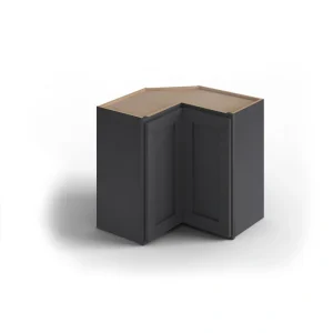 Valleywood Cabinetry 24-in W x 36-in H x 24-in D Ideal Gray Birch L-shaped Corner Wall Ready To Assemble Plywood Cabinet (Flat Panel Shaker Style)