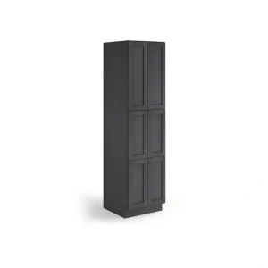 Valleywood Cabinetry 24-in W x 90-in H x 24-in D Ideal Gray Birch Pantry Ready To Assemble Plywood Cabinet (Flat Panel Shaker Door Style)