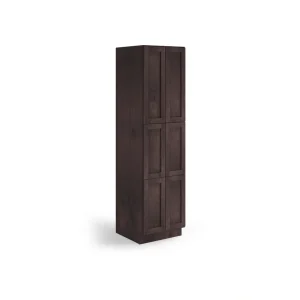 Valleywood Cabinetry 24-in W x 96-in H x 24-in D Rustic Hickory Pantry Ready To Assemble Plywood Cabinet (Flat Panel Shaker Door Style)
