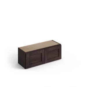 Valleywood Cabinetry 30-in W x 12-in H x 12-in D Rustic Hickory Wall Ready To Assemble Plywood Cabinet (Flat Panel Shaker Door Style)