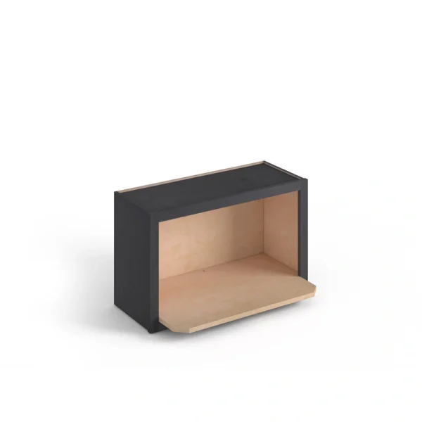 Valleywood Cabinetry 30-in W x 18-in H x 12-in D Ideal Gray Birch Microwave Wall Ready To Assemble Plywood Cabinet (Flat Panel Style)