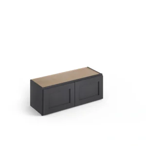 Valleywood Cabinetry 30-in W x 18-in H x 12-in D Ideal Gray Birch Wall Ready To Assemble Plywood Cabinet (Flat Panel Shaker Door Style)