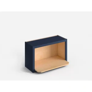 Valleywood Cabinetry 30-in W x 18-in H x 12-in D Marine Blue Birch Microwave Wall Ready To Assemble Plywood Cabinet (Flat Panel Style)