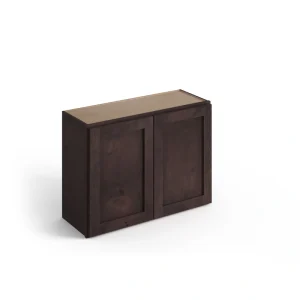 Valleywood Cabinetry 30-in W x 21-in H x 12-in D Rustic Hickory Wall Ready To Assemble Plywood Cabinet (Flat Panel Shaker Door Style)