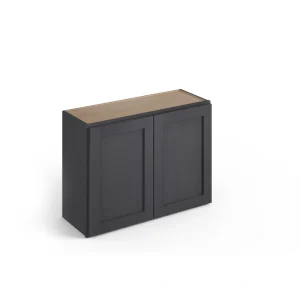 Valleywood Cabinetry 30-in W x 24-in H x 12-in D Ideal Gray Birch Wall Ready To Assemble Plywood Cabinet (Flat Panel Shaker Door Style)