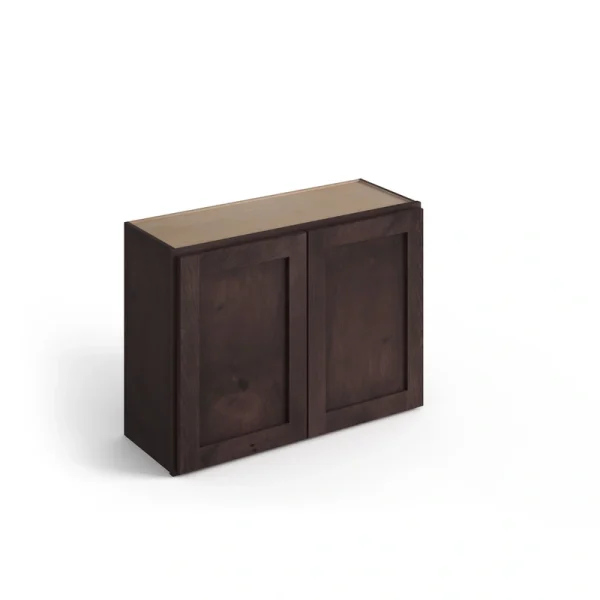 Valleywood Cabinetry 30-in W x 24-in H x 12-in D Rustic Hickory Wall Ready To Assemble Plywood Cabinet (Flat Panel Shaker Door Style)