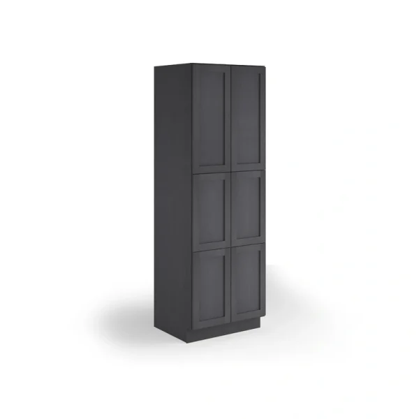 Valleywood Cabinetry 30-in W x 84-in H x 24-in D Ideal Gray Birch Pantry Ready To Assemble Plywood Cabinet (Flat Panel Shaker Door Style)