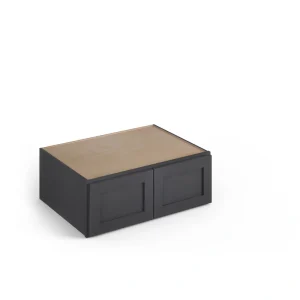 Valleywood Cabinetry 33-in W x 12-in H x 24-in D Ideal Gray Birch Wall Ready To Assemble Plywood Cabinet (Flat Panel Shaker Door Style)