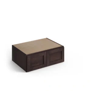 Valleywood Cabinetry 33-in W x 12-in H x 24-in D Rustic Hickory Wall Ready To Assemble Plywood Cabinet (Flat Panel Shaker Door Style)