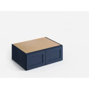 Valleywood Cabinetry 33-in W x 18-in H x 24-in D Marine Blue Birch Wall Ready To Assemble Plywood Cabinet (Flat Panel Shaker Door Style)