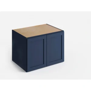 Valleywood Cabinetry 36-in W x 24-in H x 24-in D Marine Blue Birch Wall Ready To Assemble Plywood Cabinet (Flat Panel Shaker Door Style)