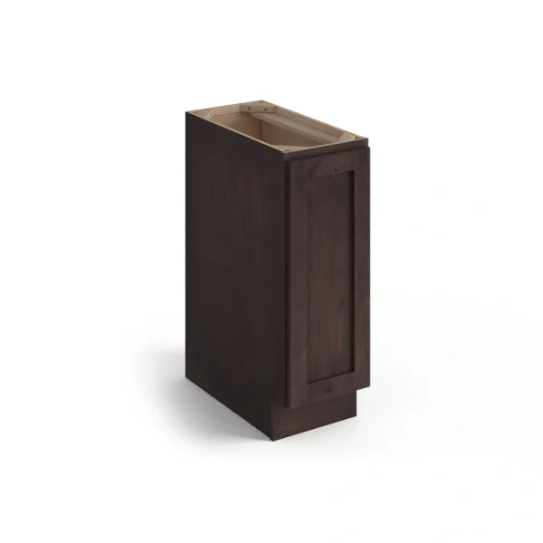 Valleywood Cabinetry 9-in W x 34.5-in H x 24-in D Rustic Hickory Pull-out Tray Divider Base Ready To Assemble Plywood Cabinet (Flat Panel Style)