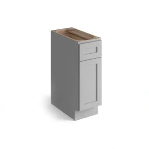 Valleywood Cabinetry Proper Gray 21-in W x 34.5-in H x 24-in D Proper Gray Birch 1-Drawer Base Ready To Assemble Plywood Cabinet (Flat Panel Shaker Style)
