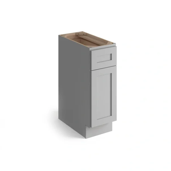 Valleywood Cabinetry Proper Gray 21-in W x 34.5-in H x 24-in D Proper Gray Birch 1-Drawer Base Ready To Assemble Plywood Cabinet (Flat Panel Shaker Style)