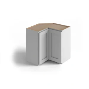 Valleywood Cabinetry Proper Gray 24-in W x 30-in H x 24-in D Proper Gray Birch L-shaped Corner Wall Ready To Assemble Plywood Cabinet (Flat Panel Shaker Style)