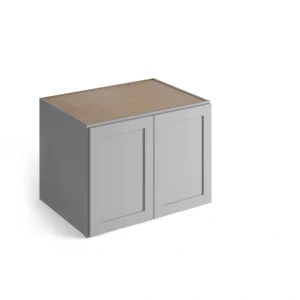 Valleywood Cabinetry Proper Gray 33-in W x 24-in H x 24-in D Proper Gray Birch Wall Ready To Assemble Plywood Cabinet (Flat Panel Shaker Door Style)