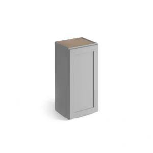 Valleywood Cabinetry Proper Gray 9-in W x 36-in H x 12-in D Proper Gray Birch Wall Ready To Assemble Plywood Cabinet (Flat Panel Shaker Door Style)