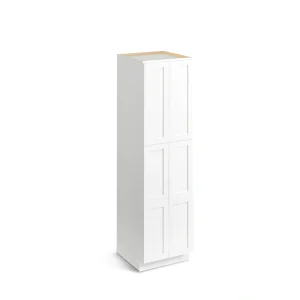 Valleywood Cabinetry Pure White 24-in W x 96-in H x 24-in D Pure White Birch Pantry Ready To Assemble Plywood Cabinet (Flat Panel Shaker Door Style)