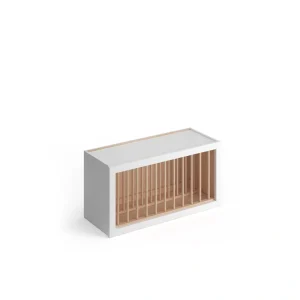 Valleywood Cabinetry Pure White 30-in W x 15-in H x 12-in D Pure White Birch Open Cube Organizer Wall Ready To Assemble Plywood Cabinet (Flat Panel Style)