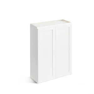 Valleywood Cabinetry Pure White 33-in W x 30-in H x 12-in D Pure White Birch Wall Ready To Assemble Plywood Cabinet (Flat Panel Shaker Door Style)