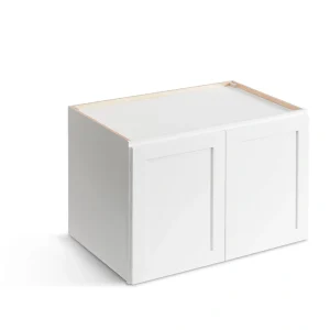 Valleywood Cabinetry Pure White 36-in W x 24-in H x 24-in D Pure White Birch Wall Ready To Assemble Plywood Cabinet (Flat Panel Shaker Door Style)
