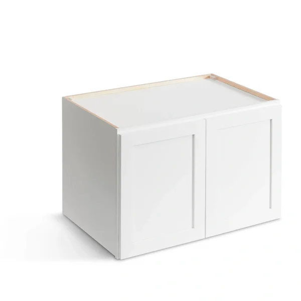 Valleywood Cabinetry Pure White 36-in W x 24-in H x 24-in D Pure White Birch Wall Ready To Assemble Plywood Cabinet (Flat Panel Shaker Door Style)