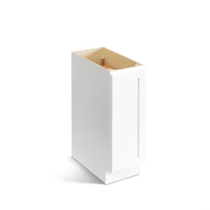 Valleywood Cabinetry Pure White 9-in W x 34.5-in H x 24-in D Pure White Birch 1-Drawer Base Ready To Assemble Plywood Cabinet (Flat Panel Shaker Style)