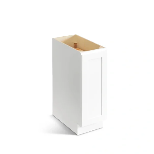 Valleywood Cabinetry Pure White 9-in W x 34.5-in H x 24-in D Pure White Birch 1-Drawer Base Ready To Assemble Plywood Cabinet (Flat Panel Shaker Style)