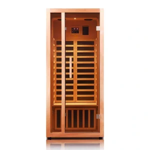 Vanity Art 1-Person Extendable Indoor FAR Infrared Sauna Bluetooth Compatible with 6-Carbon Heaters