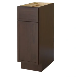 Vanity Art 12 in. W x 21 in. D x 32.5 in. H 1-Drawer Bath Vanity Cabinet Only in Brown T726948246