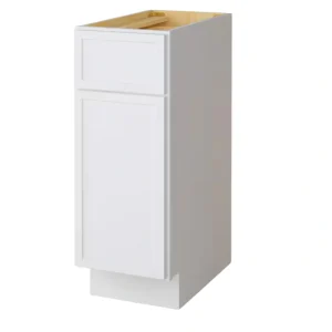 Vanity Art 12 in. W x 21 in. D x 32.5 in. H 1-Drawer Bath Vanity Cabinet Only in White T726948254
