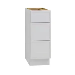 Vanity Art 12 in. W x 21 in. D x 32.5 in. H 3-Drawers Bath Vanity Cabinet Only in White T726947887