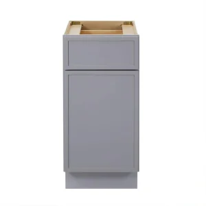Vanity Art 15 in. W x 21 in. D x 32.5 in. H 1-Drawer Bath Vanity Cabinet Only in Gray T726947883